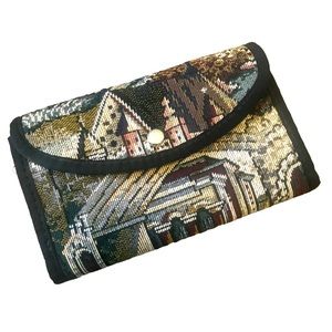 Vintage tapestry wallet
